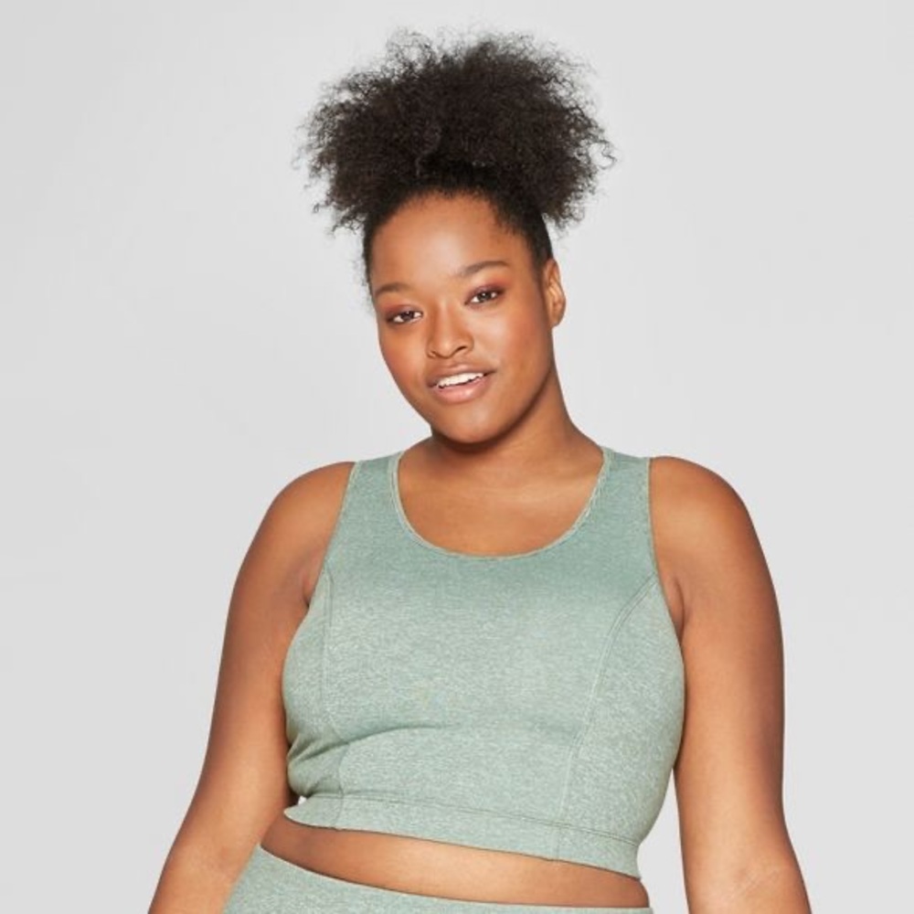 NWT Joy Lab Long Line Sports Bra Olive